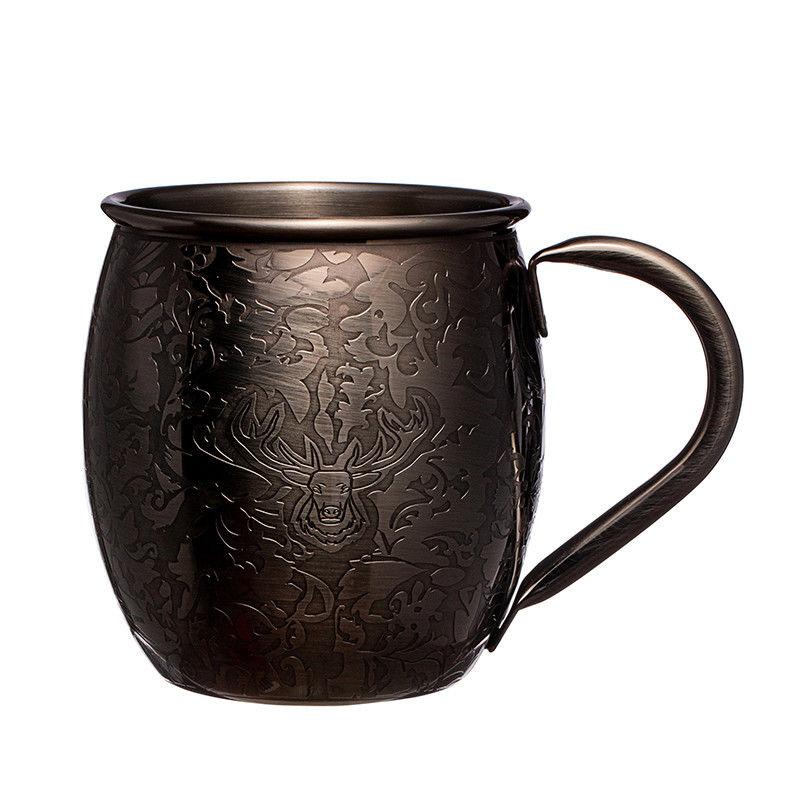 Stag estilo de acero inoxidable vidrio de vino refrigerado personalizado de Moscú mulas tazas
