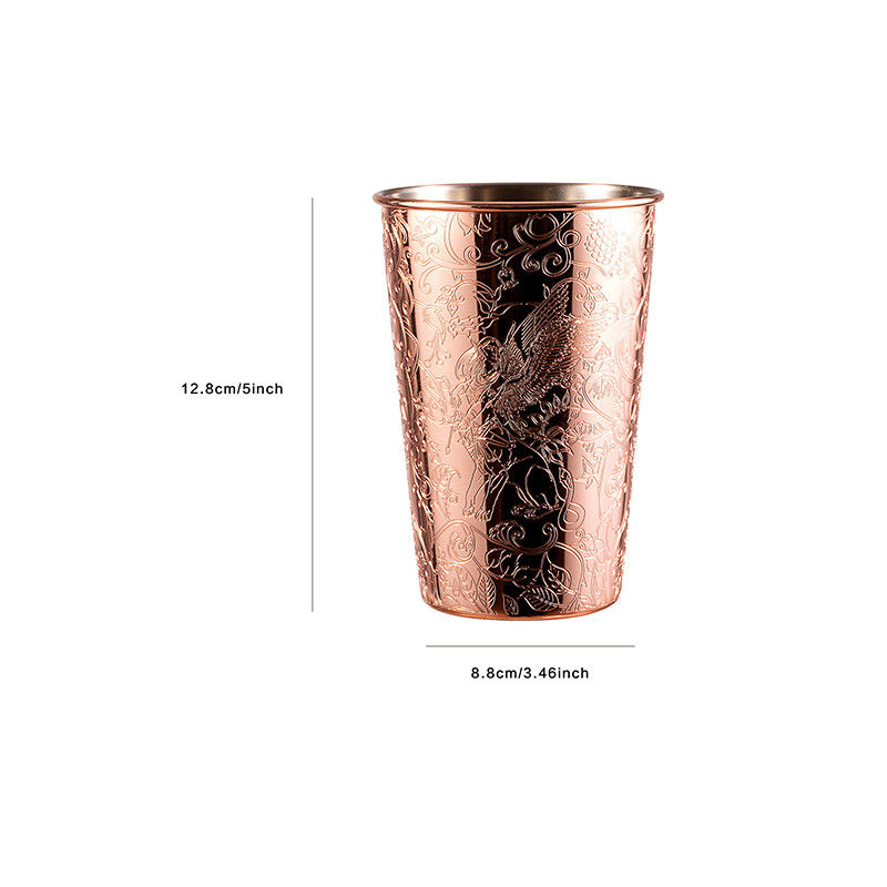 Tazas de vidrio de vino de acero inoxidable para viajes de acampada para el hogar y el exterior