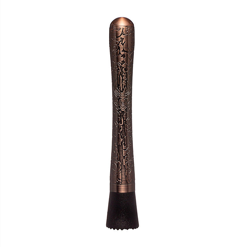 Diseño Stag 8 pulgadas profesional duradero Muddler de acero inoxidable bebida Muddler bebida destrozador para cócteles