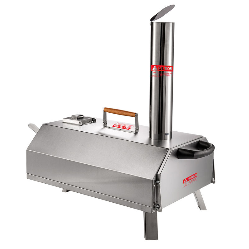 Cocina de pizza de forma trapezoidal Horno portátil de madera cocida 54.5*38*18.5cm