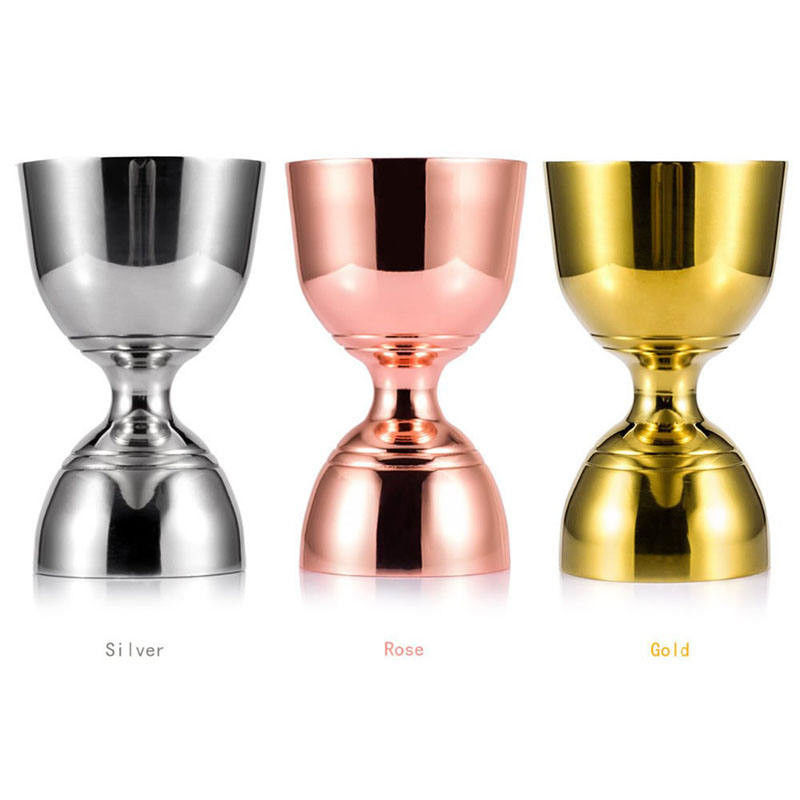 Jigger de acero inoxidable 304 de color personalizado para fiesta de camareros