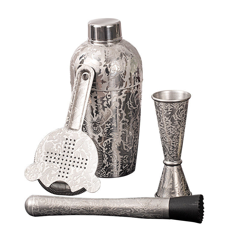 Stag estilo de acero inoxidable Mixología de bebidas mezclador de cócteles