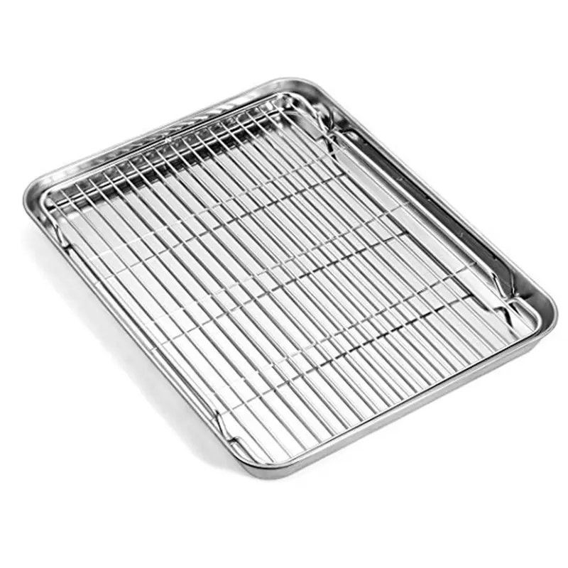 Envases para hornos pesados sin pegamento de horno libre de óxido con estante de refrigeración