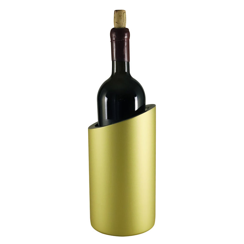 Acero inoxidable de doble pared para botellas de vino, refrigerador de cerveza, refrigerador de champán, refrigerador de hielo, cubo de hielo